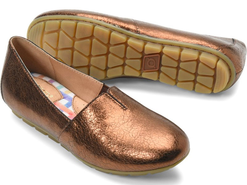 Born Women's Sebra Bronze Metallic Casual Shoe