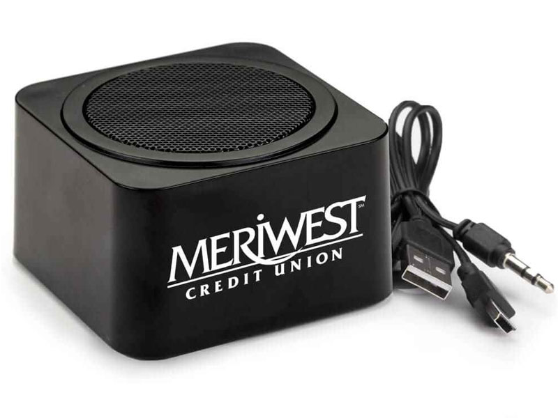 Meriwest Credit Union Black Bluetooth Speaker