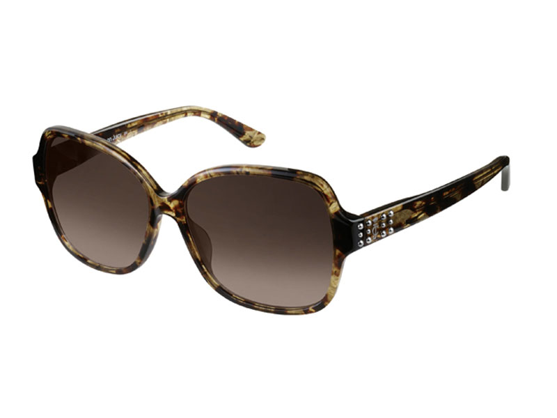 Women's Juicy Couture Khaki Havana Butterfly W-Gradient Lens Sunglasses