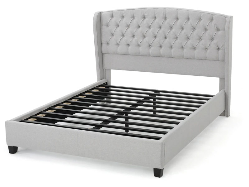 Elizabeth Fully-Upholstered King-Size Platform Bed Frame