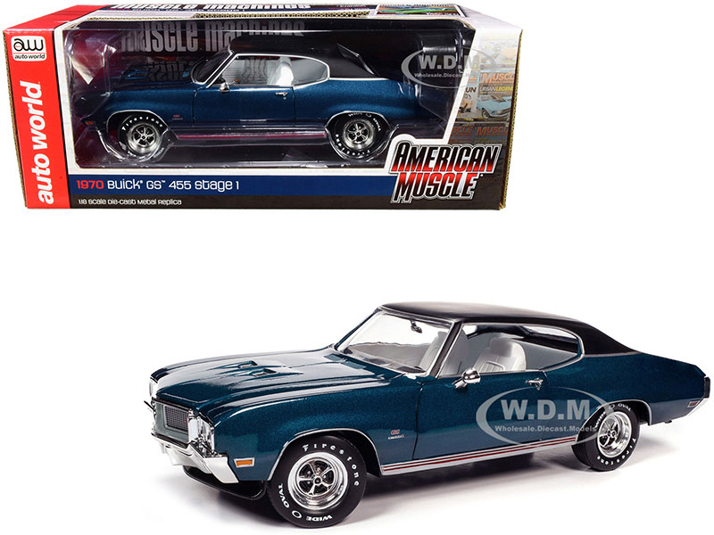 1970 Buick GS 455 Stage 1 Hardtop Diecast Model Car By Autoworld