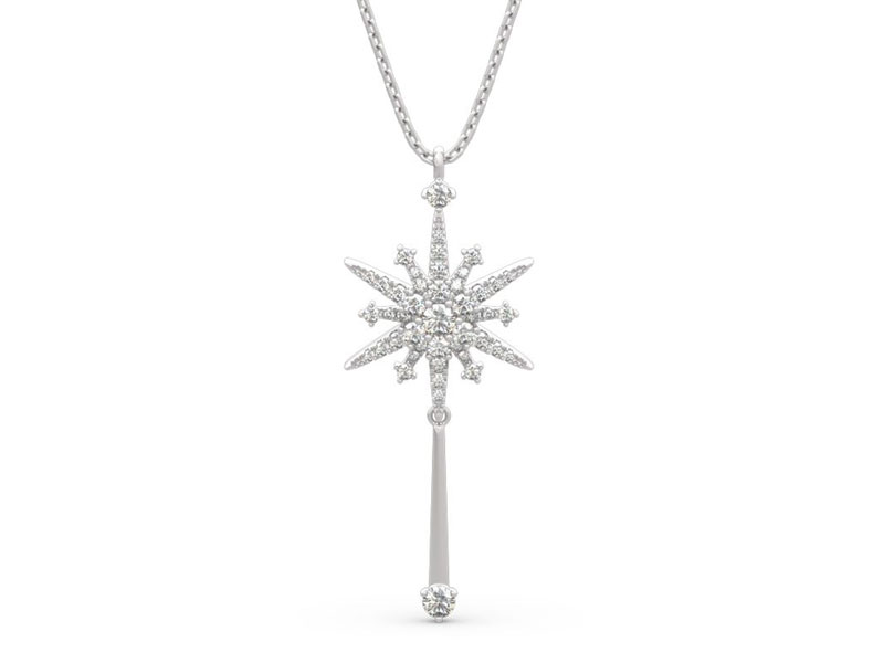 Women's Jeulia Fairy Magic North Star Sterling Silver Necklace
