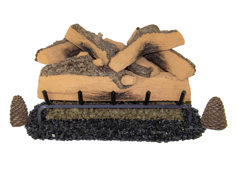 Firenado 24-Inch Split Oak Gas Logs Logs Only Burner Not Included
