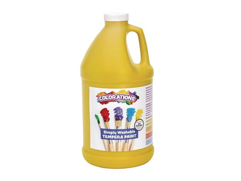 Colorations 1/2 Gallon Yellow Simply Washable Tempera Paint