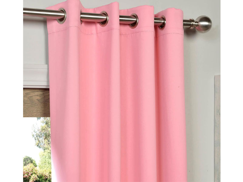 Precious Pink Grommet Blackout Room Darkening Curtain