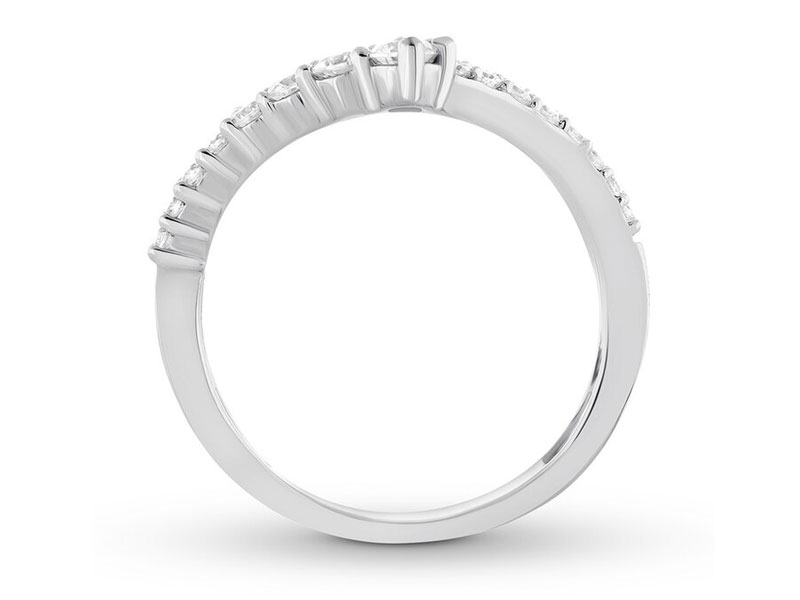 Women's Diamond Enhancer Ring 3/4 ct tw Round-cut 14K White Gold