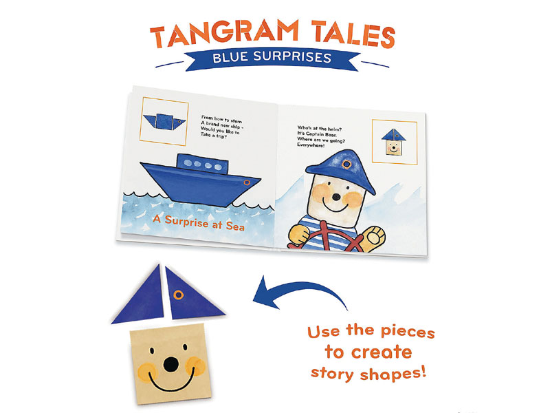 Tangram Tales Storybook Puzzle Blue Surprises