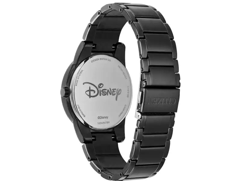 Men's Citizen Eco-Drive Disney Mickey Mouse Ion-Plated Stainless Steel Watch