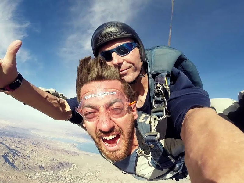 Skydive Las Vegas Boulder City Tandem Jump with Free Shuttle Tour Package