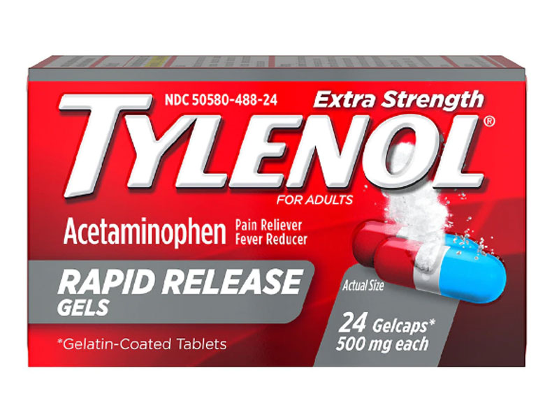 Tylenol Extra Strength Acetaminophen Rapid Release Gels