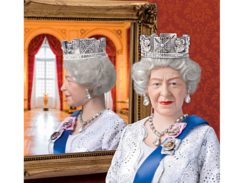 Queen Elizabeth II 95th Birthday Porcelain Portrait Doll