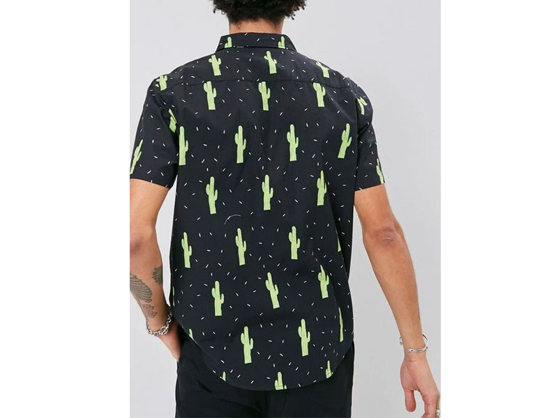 Men's Classic Fit Cactus Print Shirt