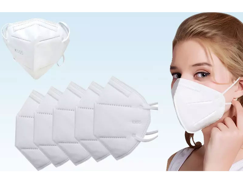Frenchic KN95 Face Masks With Multi Layer Breathable Fabric And Elasic Ear Loops