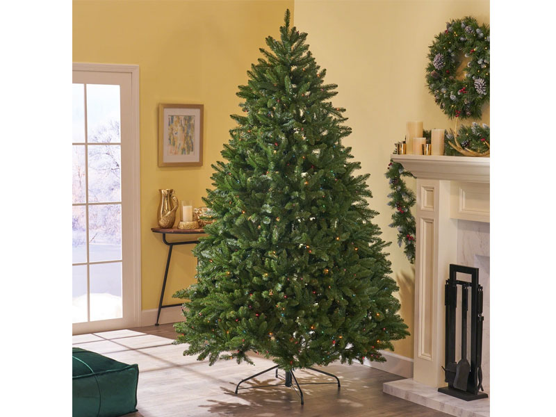 7-foot Norway Spruce Pre-Lit or Unlit Hinged Artificial Christmas Tree