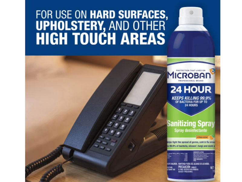 Microban 24-Hour Disinfectant Sanitizing Spray