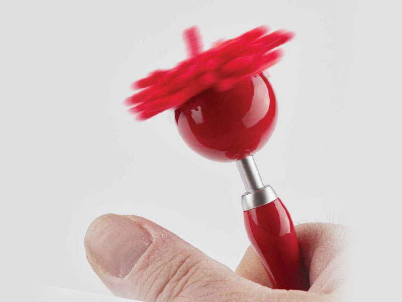 Red Spinning MopTopper Pen