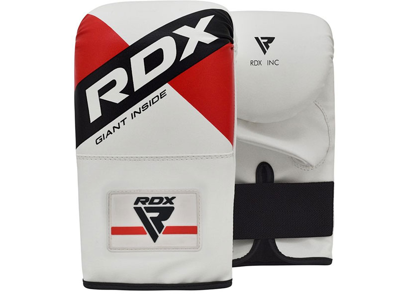 RDX F10 4ft 5ft 3-in-1 White Training Punch Bag With Mitts Set