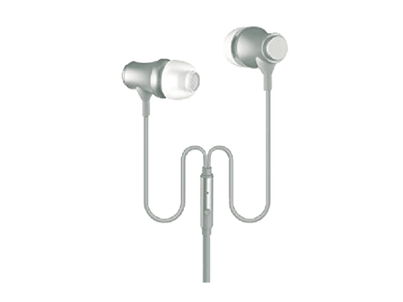 Metal Stereo Ear Buds Silver