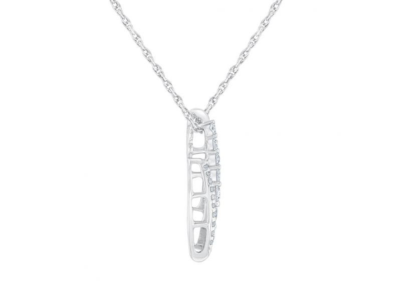 Women's Reeds Linear Diamond Pendant Necklace 1/4ctw