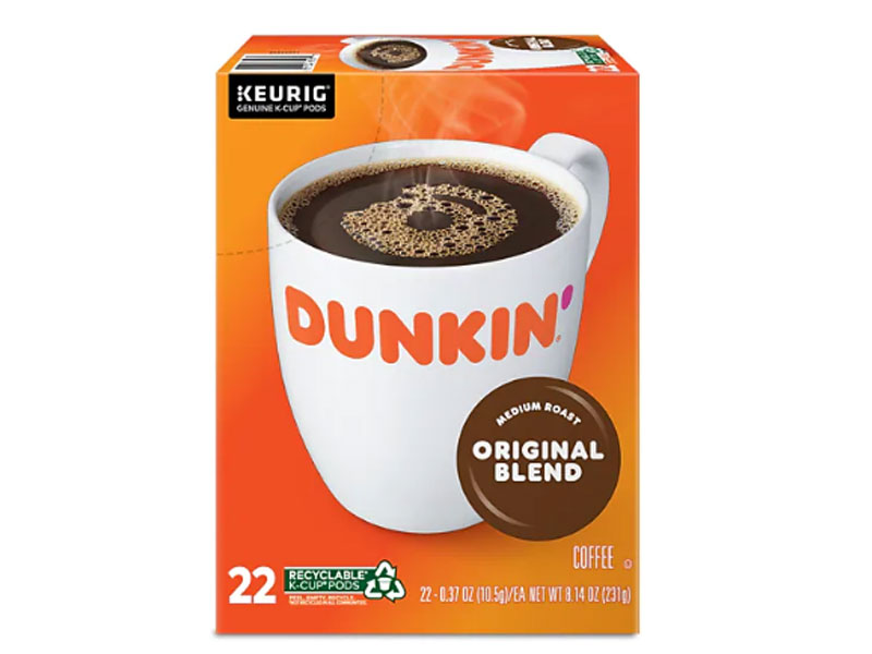 Dunkin' Donuts Original Blend Coffee Keurig K-Cup Pods Medium Roast