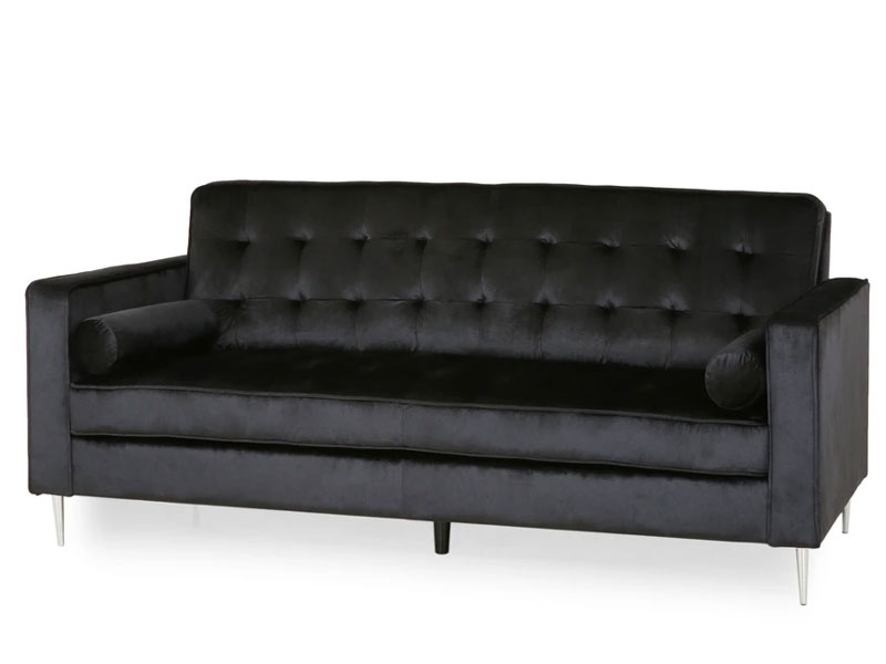 Jamorion Modern Glam Tufted Velvet 3 Seater Sofa