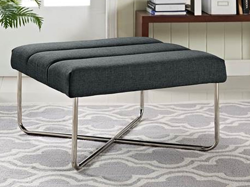 Reach Upholstered Fabric Ottoman