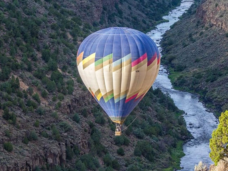 Hot Air Balloon Ride Taos 1 Hour Sunrise Flight Tour Package