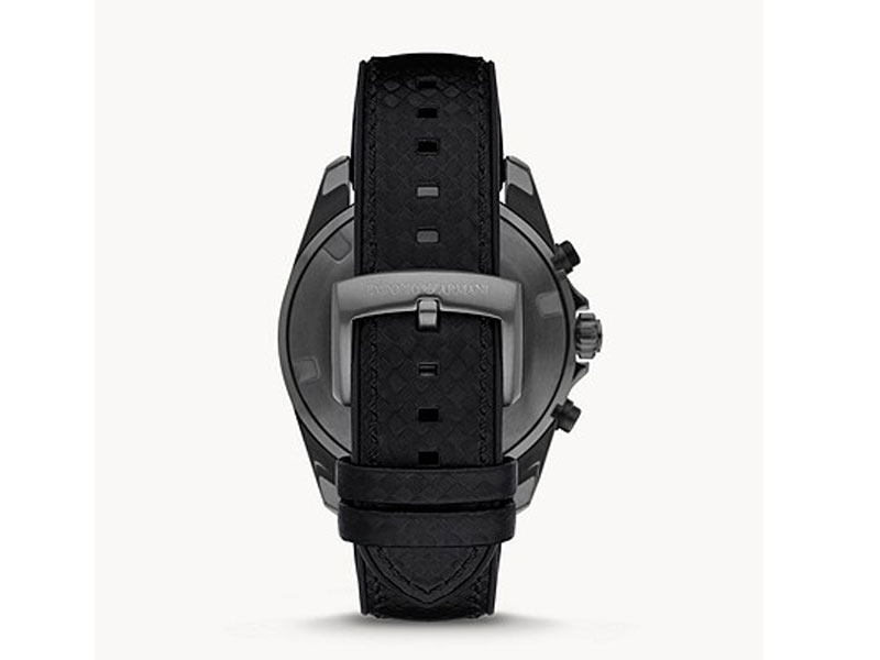 Men's Emporio Armani Men's Chronograph Black Leather Watch