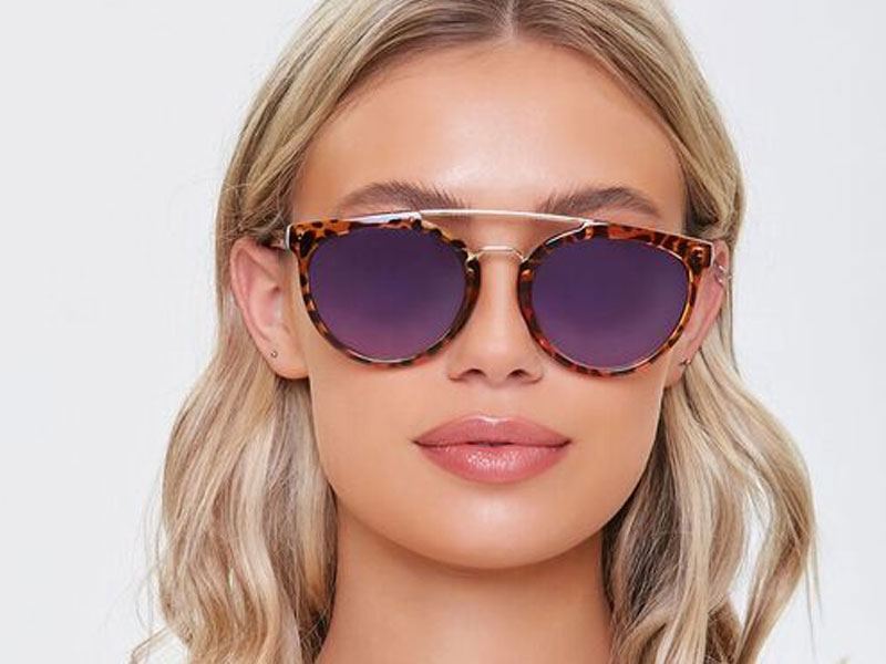 Women's Tortoiseshell Aviator Sunglasses