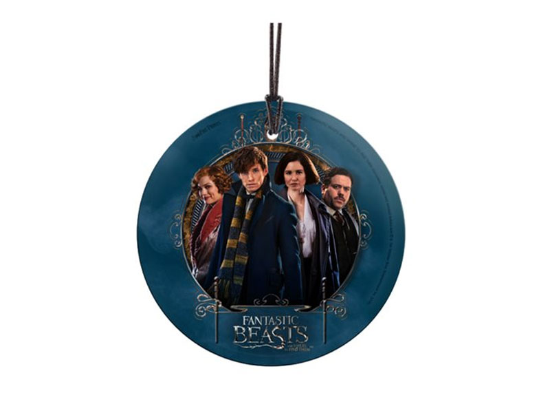 Fantastic Beasts and Where to Find Them Newt Prints Hanging Glass Ornament