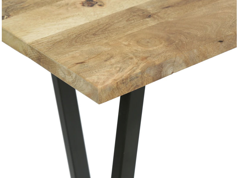 Wrens Modern Industrial Handcrafted Mango Wood Desk