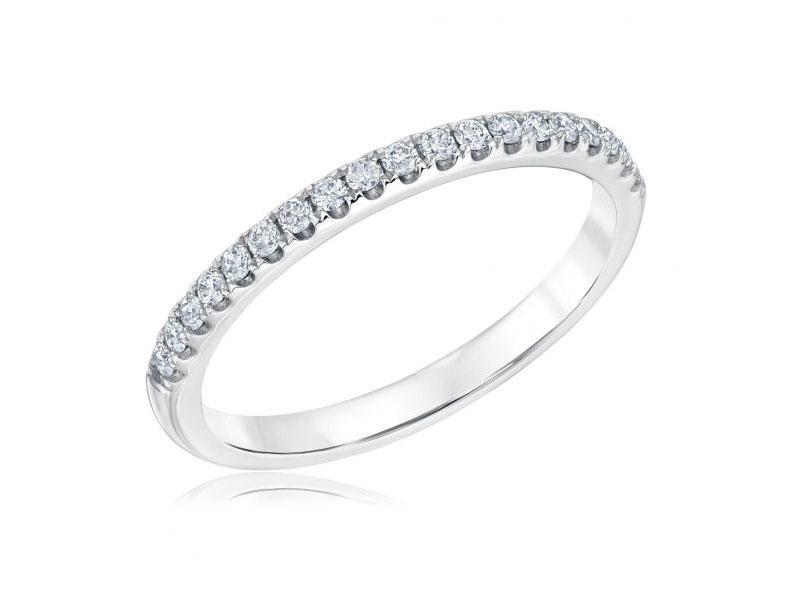 Women's Ellaura Couture Platinum Diamond Wedding Band 1/5ctw