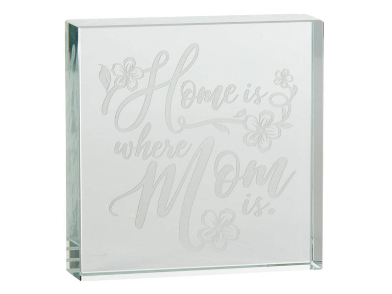 Nicole Brayden Home Where Mom Is Etched Paperweight