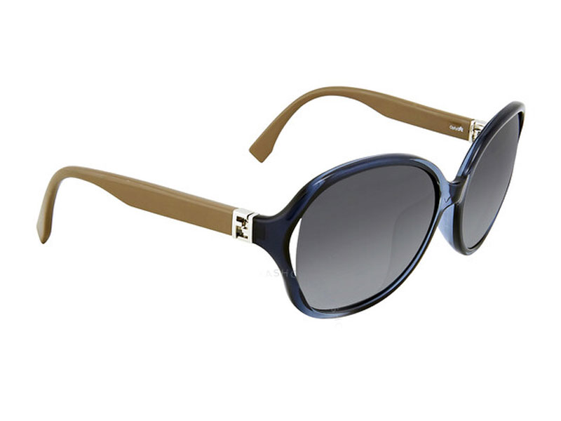 Fendi The Fendista Oversize Dark Grey Shaded Asia Fit Sunglasses For Women