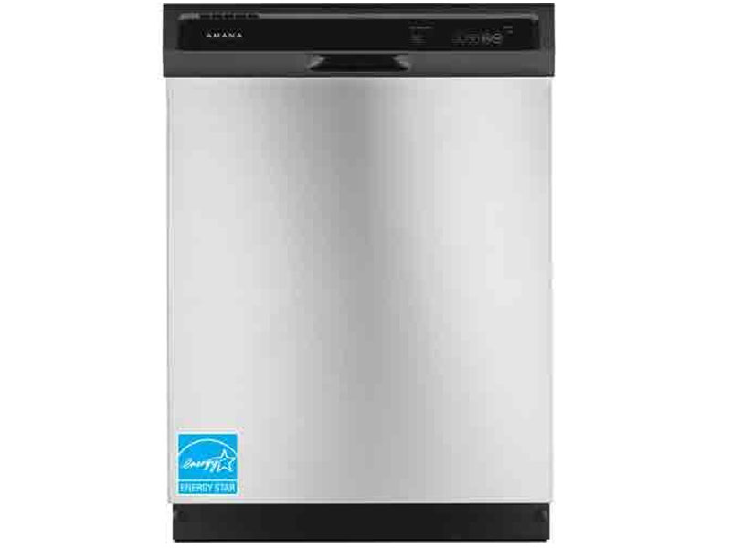 Amana 63 dBA Front Controls Triple Filter Wash System Dishwasher In Stainless