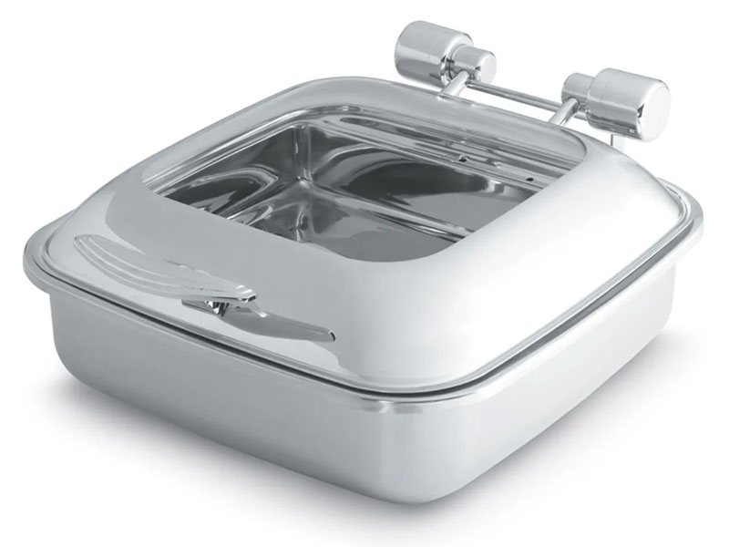 Vollrath 46134 Square Chafer w/ Hinged Lid & Induction Heat