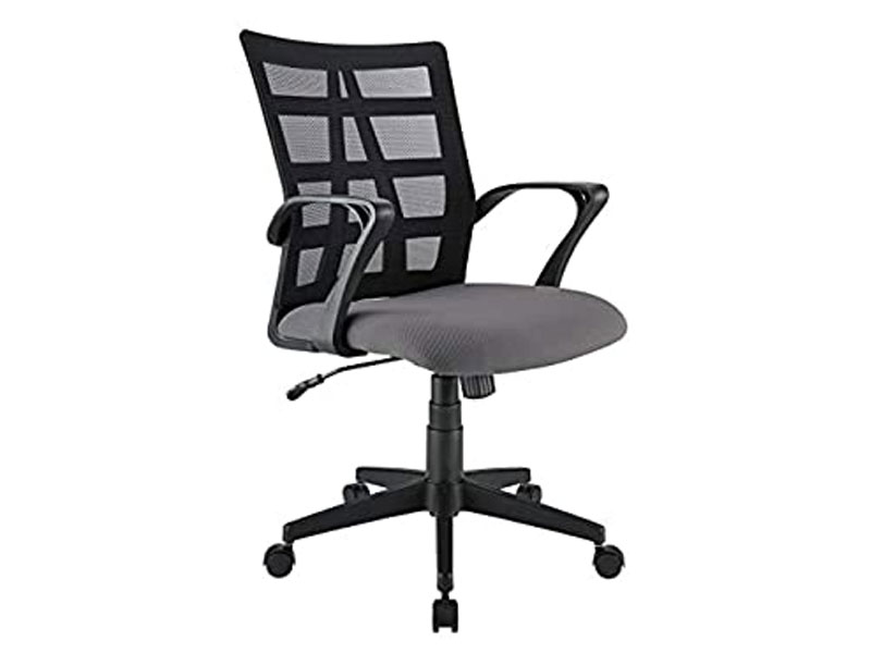 Brenton Studio Jaxby Mesh/Fabric Mid-Back Task Chair Black