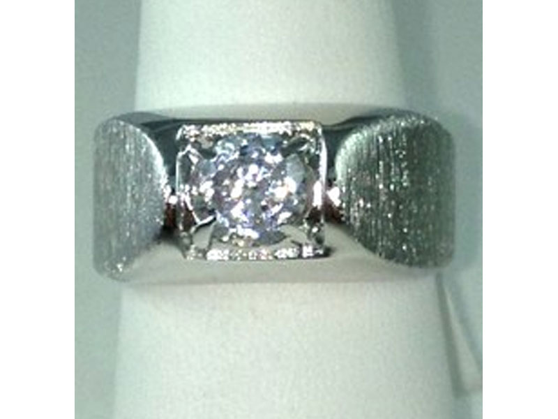 Men's Round Solitaire Ring 