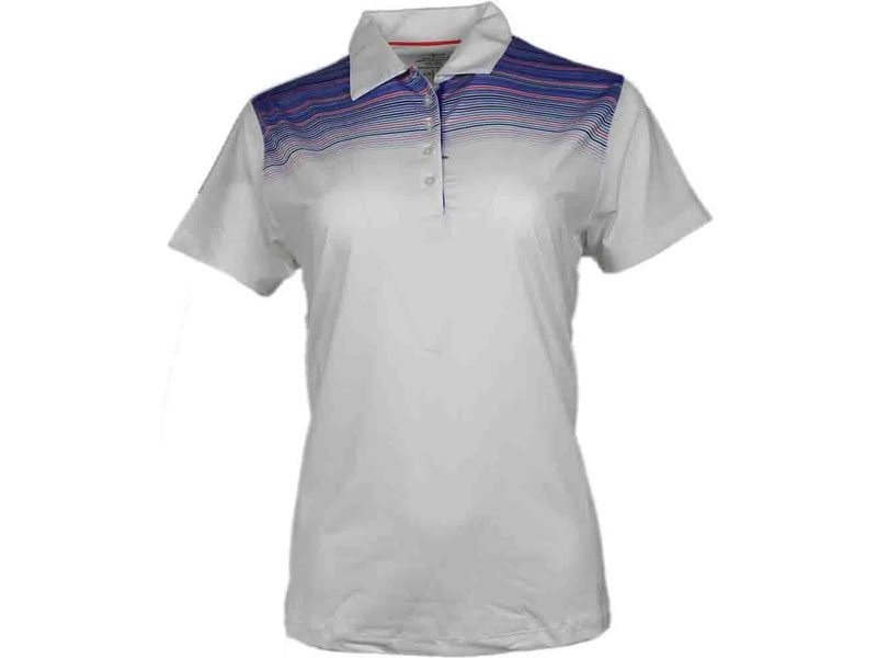 Page & Tuttle Chest Stripe Polo Shirt For Women