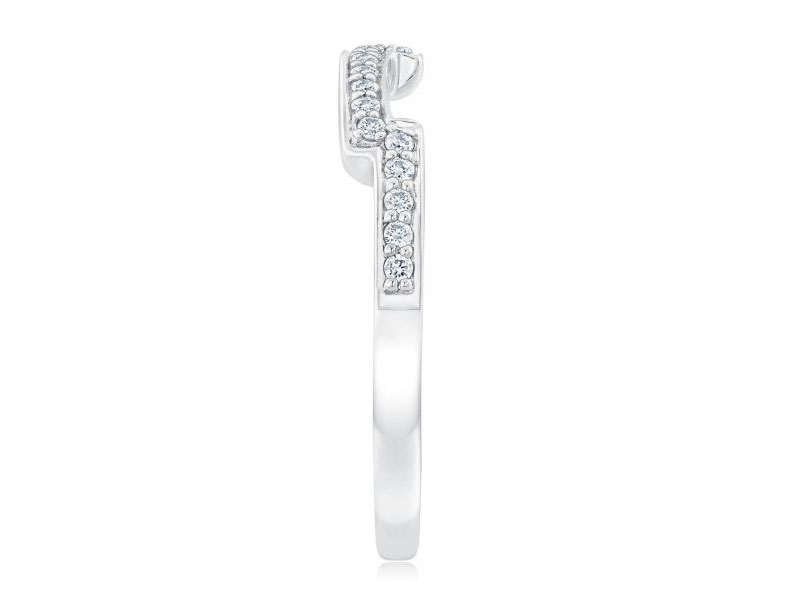 Ellaura Embrace Diamond Curved Band 1/8ctw