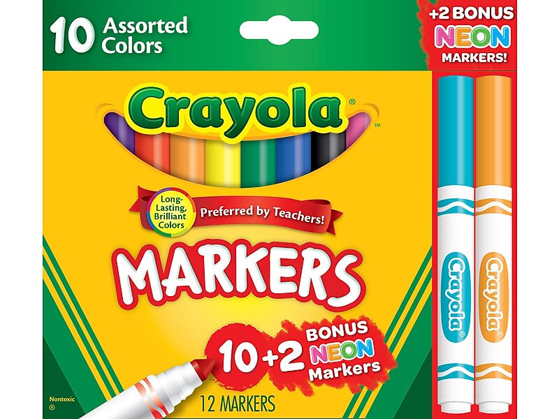 Crayola Markers Assorted Colors 12/Box