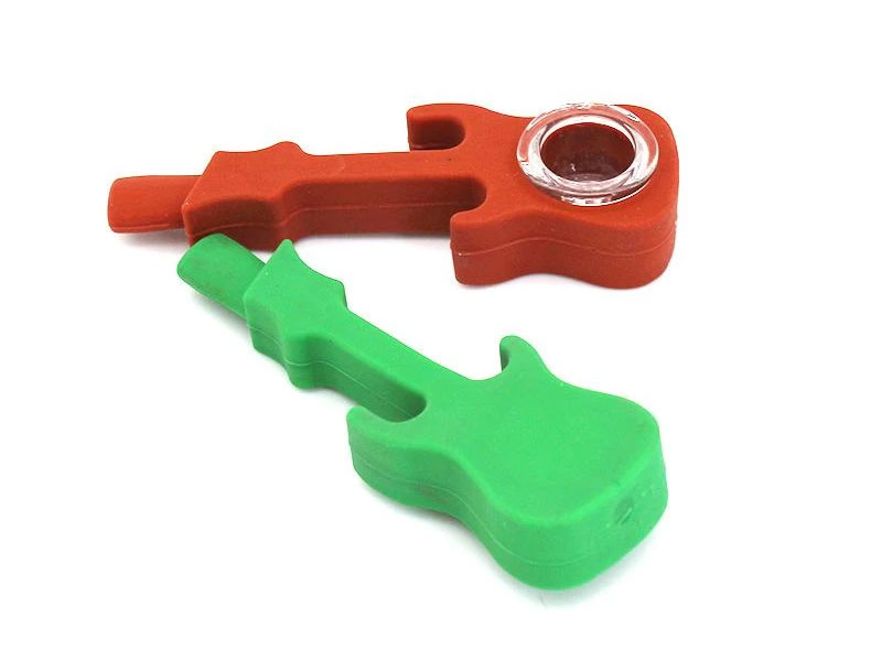 Silicone Guitar Hand Pipe