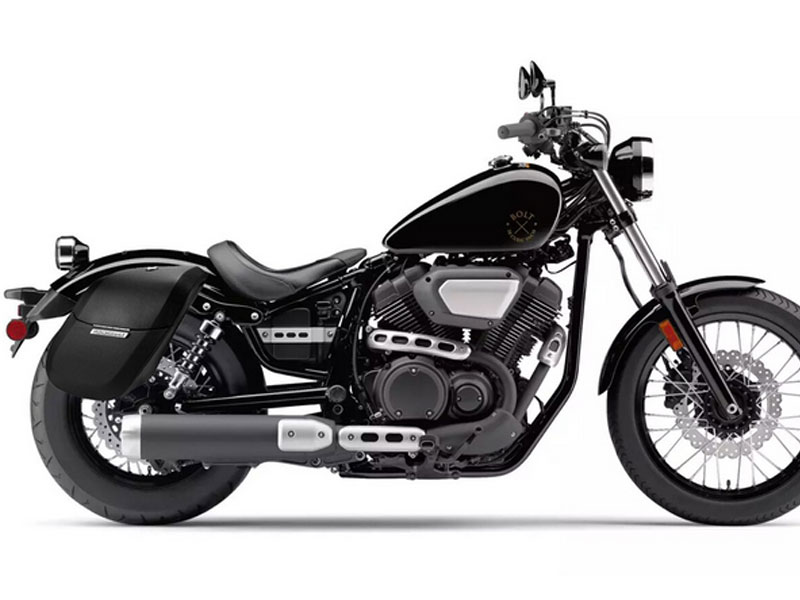 VikingBags Yamaha Bolt Leather Wrapped Motorcycle Hard Saddlebags