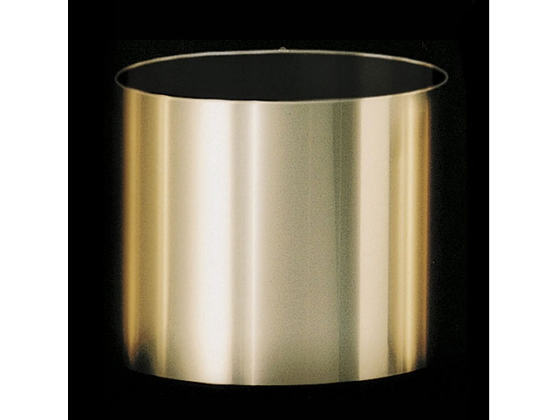 7 inch Brushed Gold Plastic Planter Fits 6.5 inch Pots