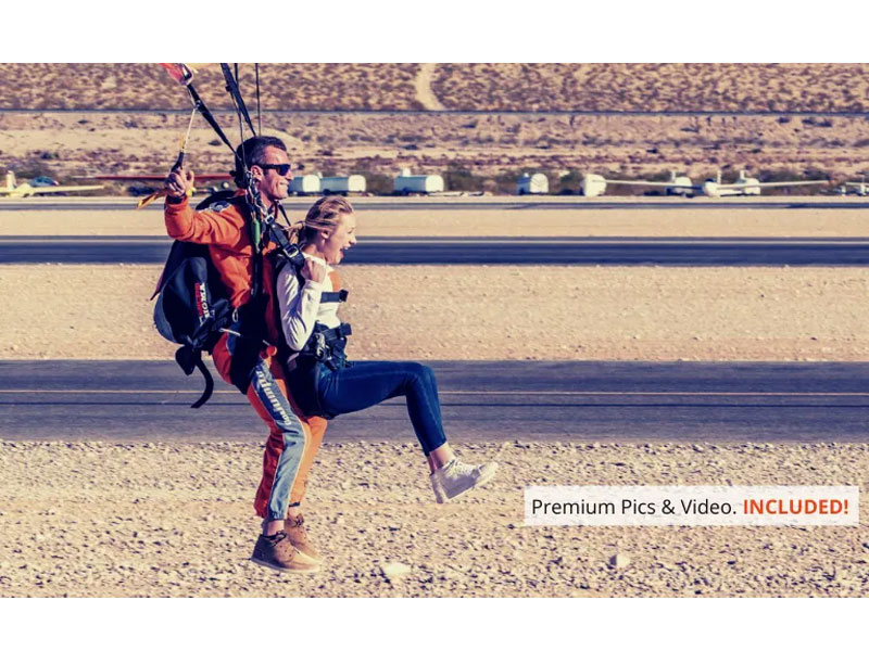 Las Vegas Tandem Skydive Premium Access with Photos & Video Tour Package
