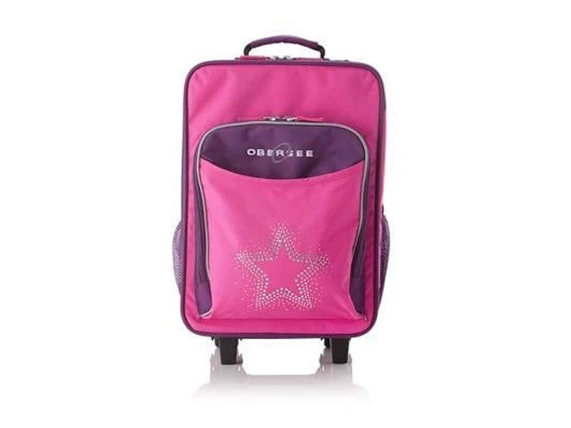 Obersee Kids Travel Suitcase with Integrated Snack Lunch Box Cooler