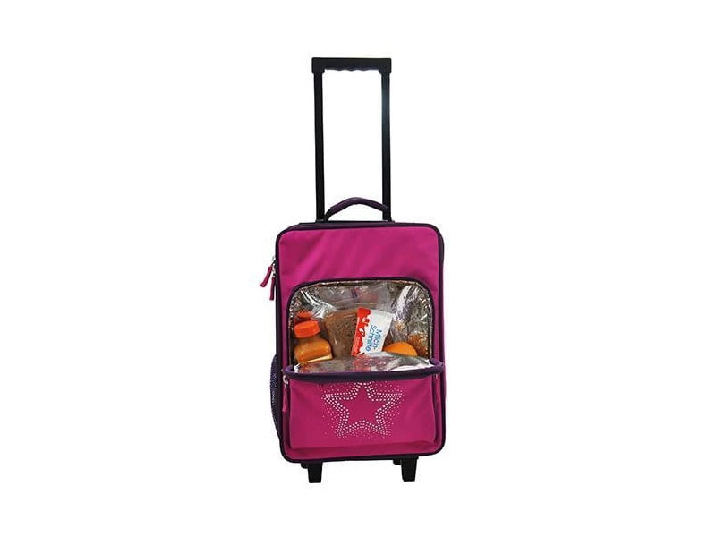 Obersee Kids Travel Suitcase with Integrated Snack Lunch Box Cooler