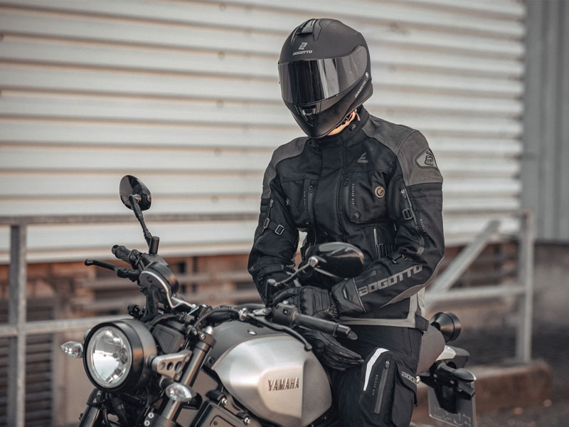 Bogotto Explorer-Z Waterproof Motorcycle Leather Textile Jacket