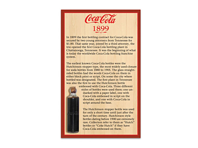 Coca-Cola Bottle Replicas With Collector Cards