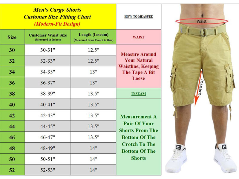 Men's Distressed Vintage Belted Cargo Utility Shorts